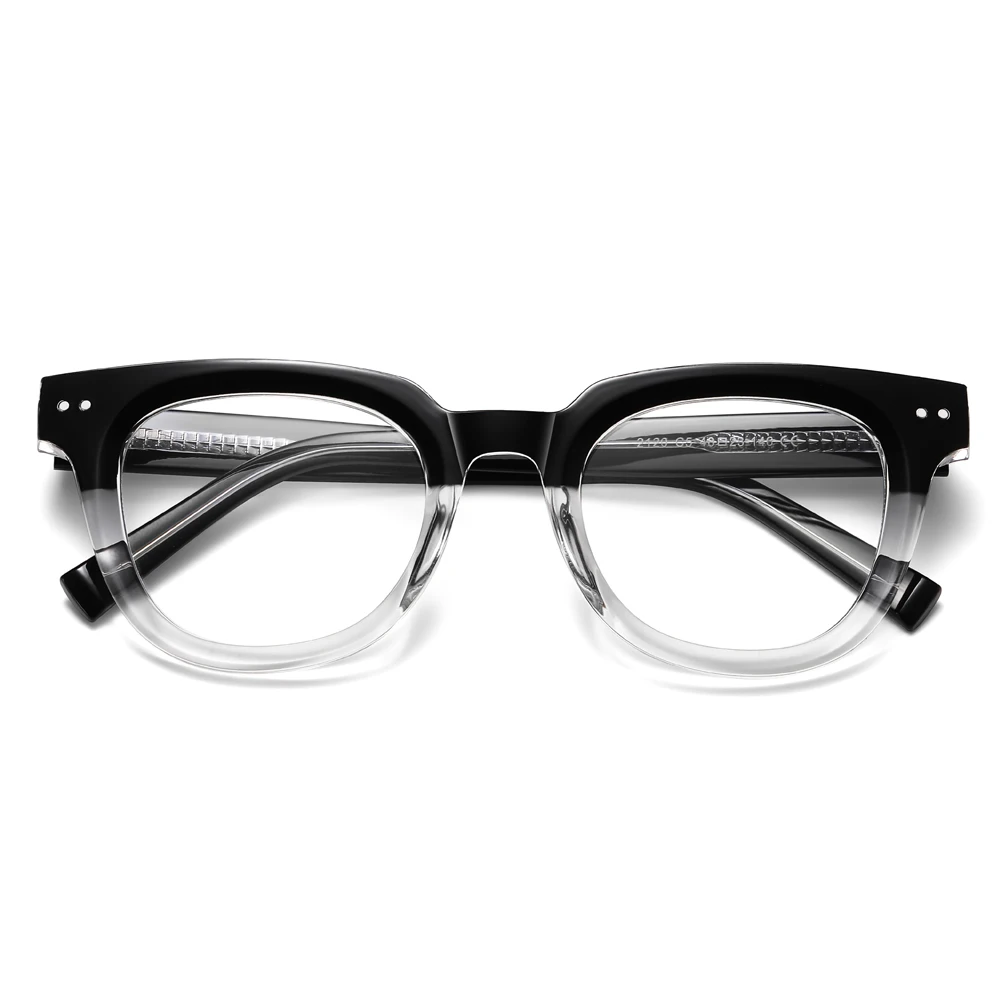 Peekaboo TR90 anti blue light glasses for men retro style clear lens optical glasses frame women clear lens rivets unisex