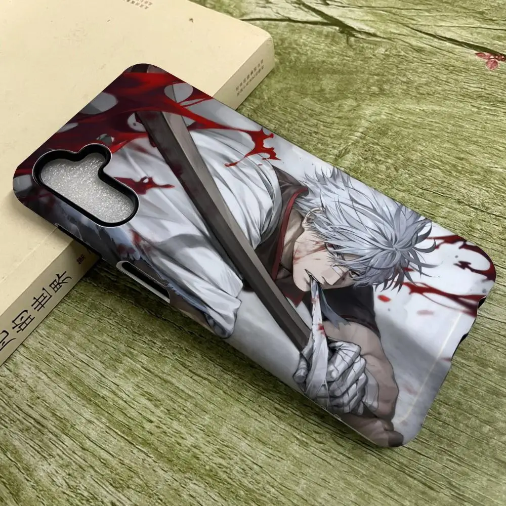 

Gintamas Anime Cool Phone Case For SamsungS25 Film Shell GalaxyS24Ultra 23plus S22 21 A56 36 26 16 Luxury Double Layer Cover