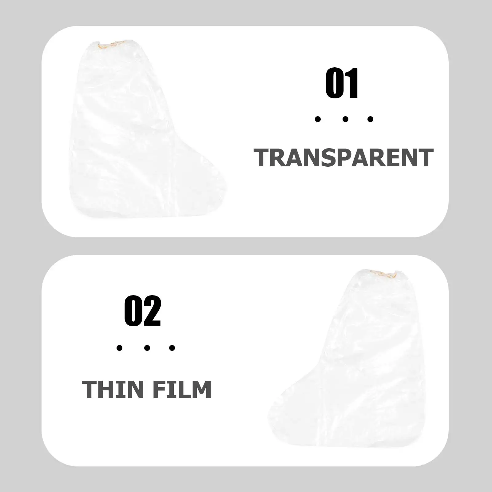 

50 Pcs Waterproof Anti Shoe Covers Elastic Mouth Rainproof Boot Covers Disposable for Use Keep Shoes
