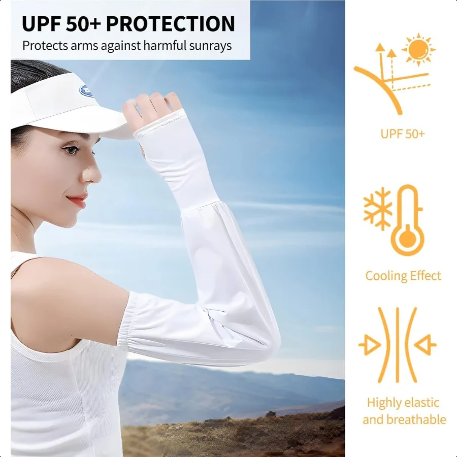 Homelove UV Sun Protection Arm Sleeves for Men WomenUPF 50 Cooling Athletic Sports Sleeve for Football Golf