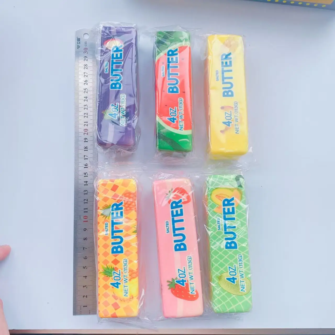1/4/8PCS Fruit Butter Squishy Fidget Toys Slow Rebound Squeeze Toys Decompression Stress Relief Sensory Toys Party Favors image 4
