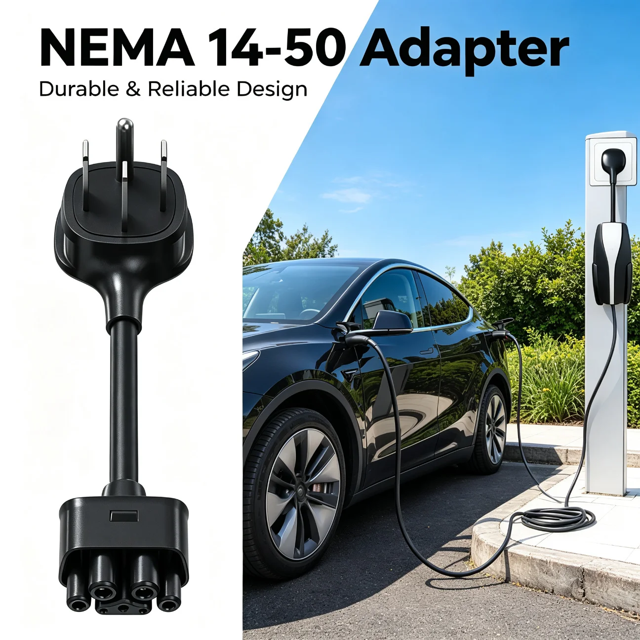NEMA 14-50 Adapter Connects To A 32 Amp 250V for Tesla Gen 2 Mobile Portable Charger for Tesla Model 3/Y/X/S/Cybertruck