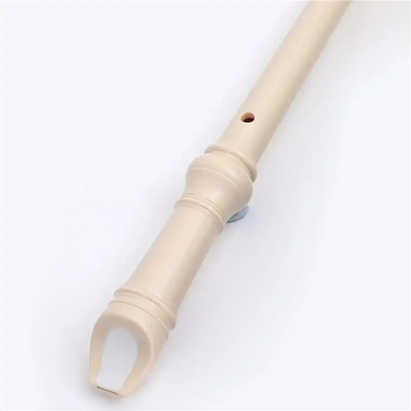 ABKV-5X Beige-8 Holes Soprano Recorder With Cleaning Rod, German Style C Key Recorder For Kids Beginners Students