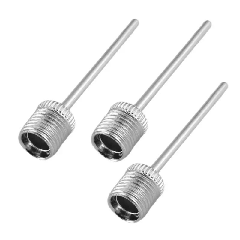 3PCS Ball Pump Inflation Needle Stainless Steel Air Pump Needle For Inflating Football Basketball Volleyball