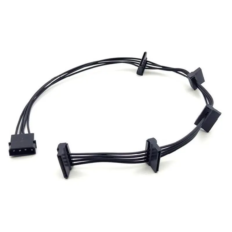 15 Pin Sata Power Splitter 1 To 3/4/5/6 Hard Drive HDD SSD Power Supply Cable Cord for DIY PC Sever Computer Hard Disk Interface