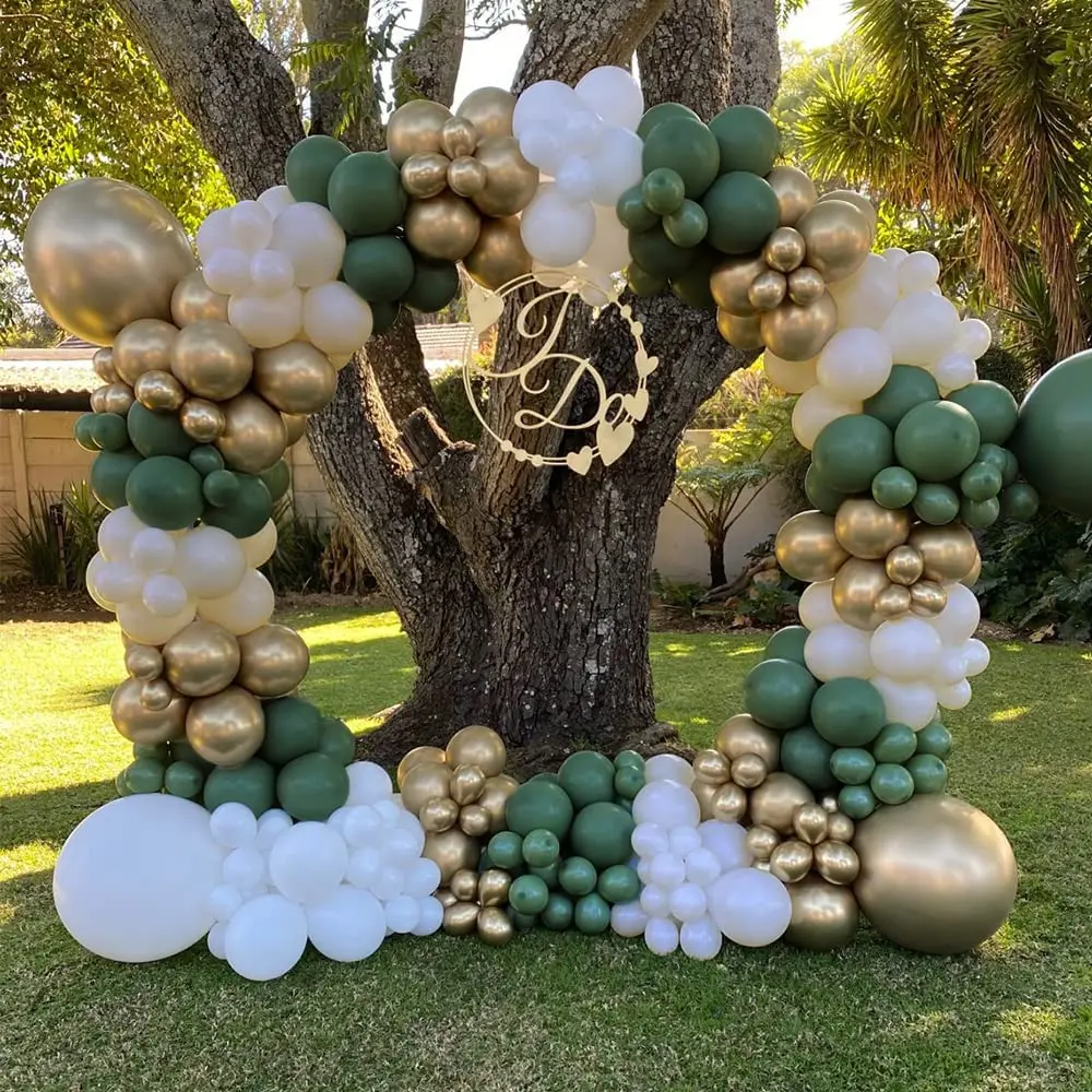 

Jungle Green Wedding Balloon Arch Men Women Boy Girl Birthday Party Decorations Bachelor Proposal Engagement Bridal Baby Shower