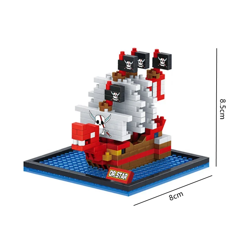 One Pirate Ship Piece Series Luffy Thousand Sunn Building Blocks Bricks Anime Figure Education Game Toys Kids Birthday Gifts