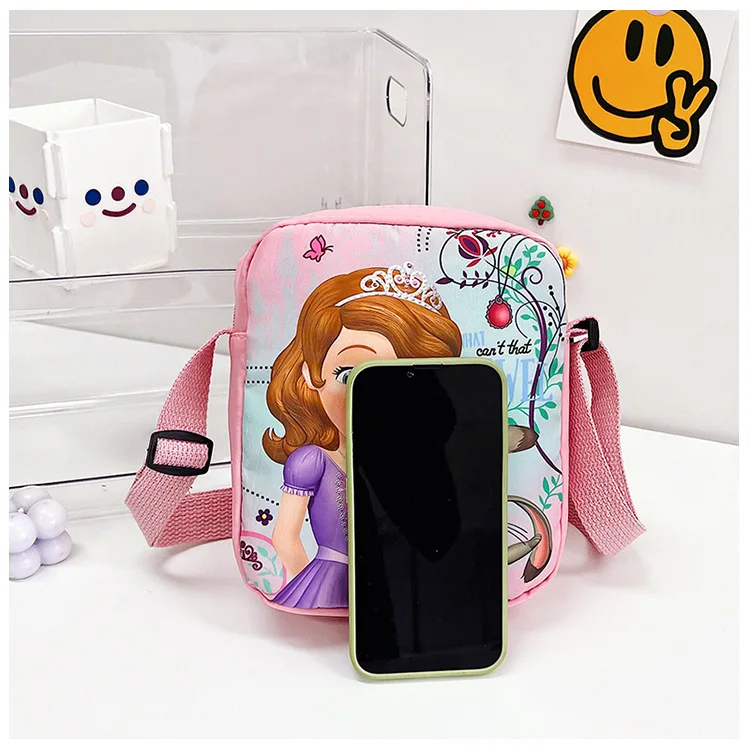 Disney księżniczka Sofia torba na ramię dziewczęca kreskówka torba Crossbody Disney mrożona torebka listonoszka na monety Anime torba zabawki na