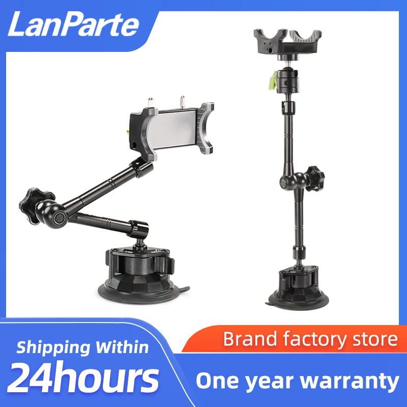 Metal Magic Arm Phone Holder in Car New Design Clip Suction Cup Mount Phone Stand for Video Shooting