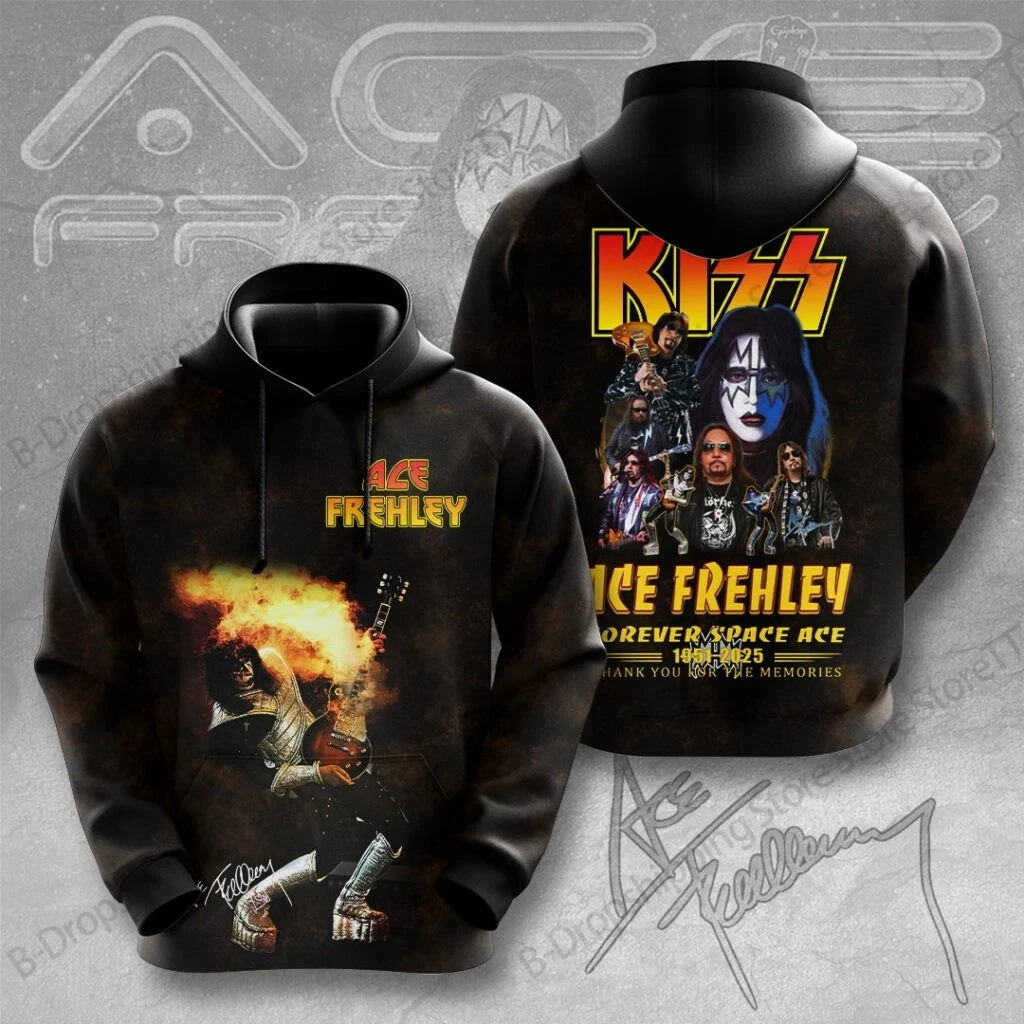 

Новая рок-группа KISS x Ace Frehley Толстовка с 3d принтом Мужчины Женщины Мода Ace Frehley Толстовка с капюшоном Большие размеры Толстовка Мужские спортивные костюмы