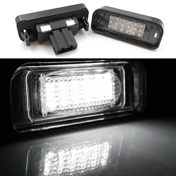 Branco LED Número License Plate Light, Lâmpada para Mercedes Benz W220 S Classe 1999-2005, 2pcs