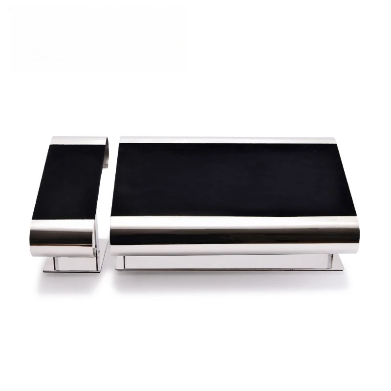 Belt display rack High-grade velvet  rack Clothing store  storage display rack Stainless steel belt display box