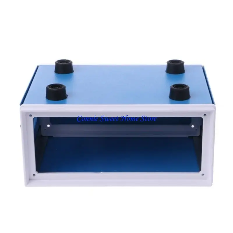 LXAF DIY Junction Box Blue Metal Enclosure Electronic Project for Case (6.7x5.1x3.1