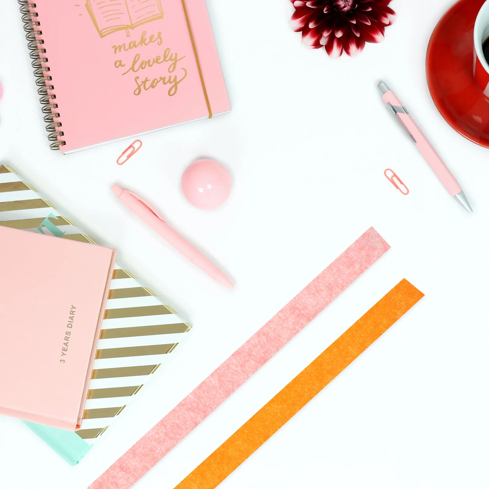 

5pcs 5 Rolls Rainbow Washi Decorative Paper Scrapbook Adhesive Tapes Diy Craft Tapes Hand Account Accessories Gift Wrapping