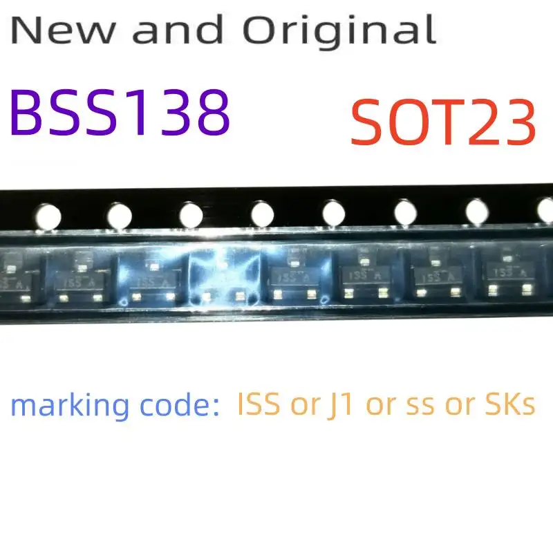 Bss138 Sot23 50V 220Ma N-Channel Logic Level Enhancement Mode Field Effect Transistor Marking Code J1 or Ss or Sks or Iss*