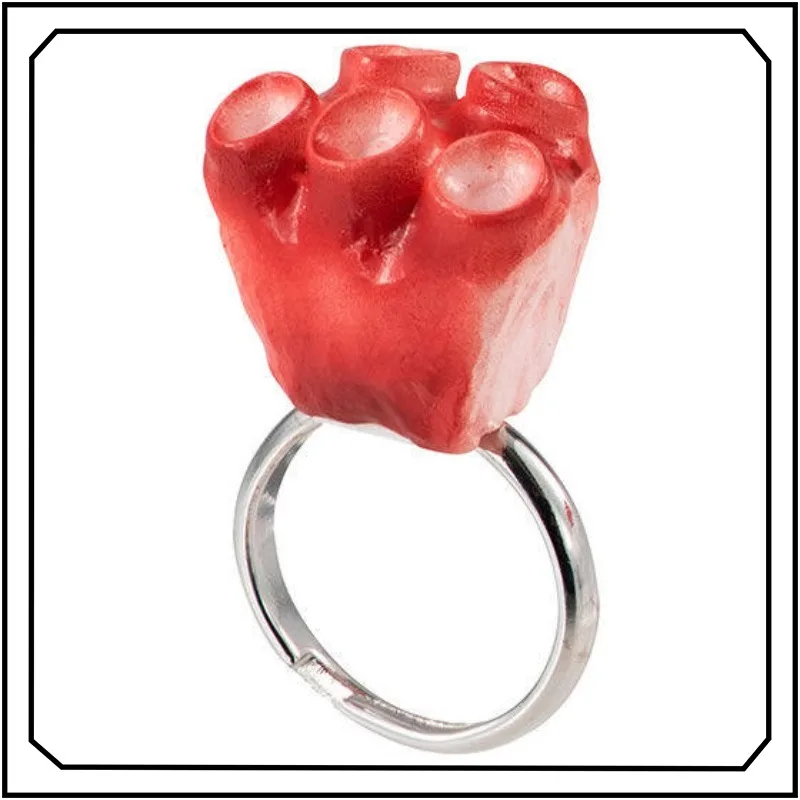 

Bandai Food Ring Gashapon Creativity Simulation Octopus Modeling Ring New Gifts