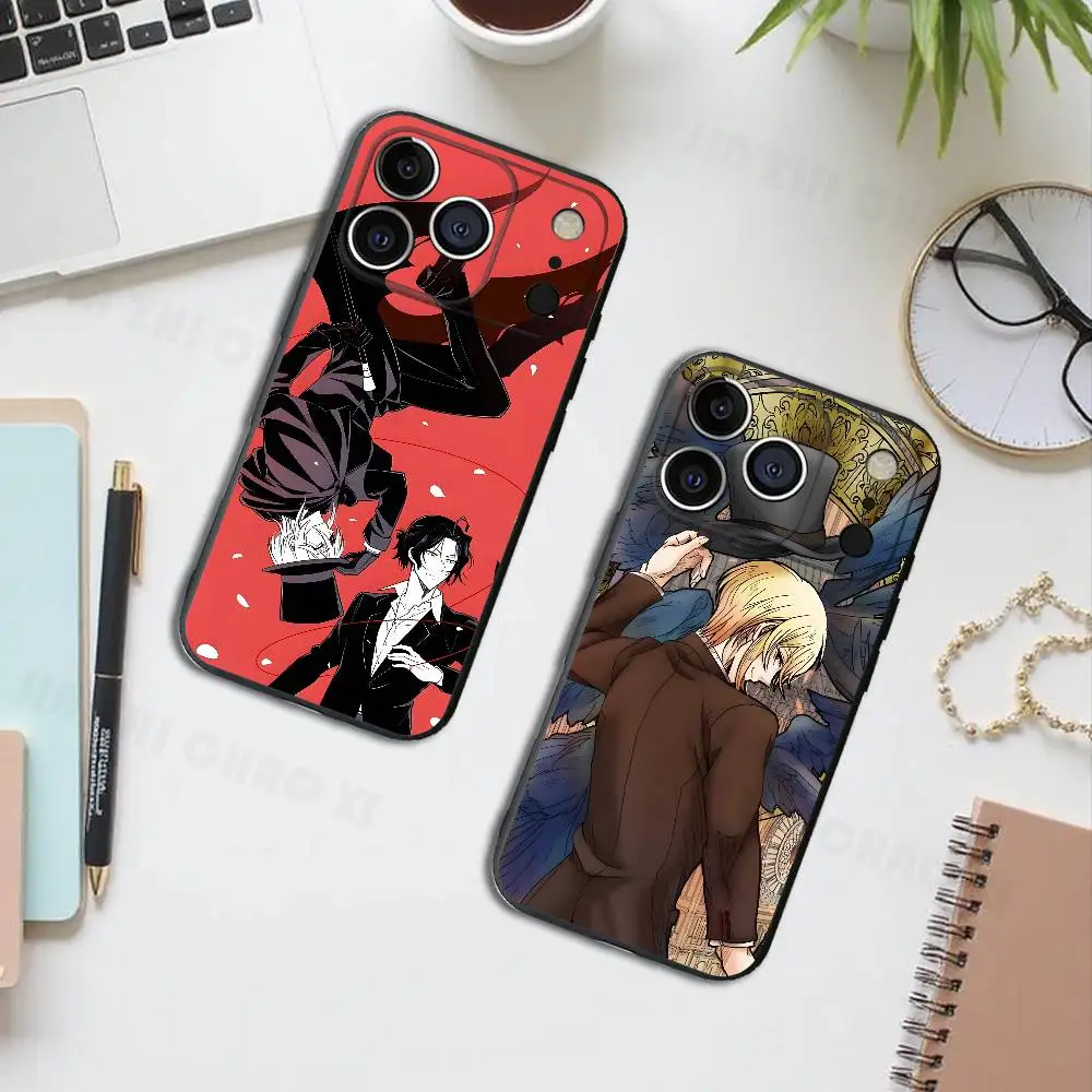 

M-Moriarty the P-Patriot Black Phone Case For IPhone 17 16 15 14 13 12 13 12 11 Pro Max Plus XS XR Silicone Soft Back Cover