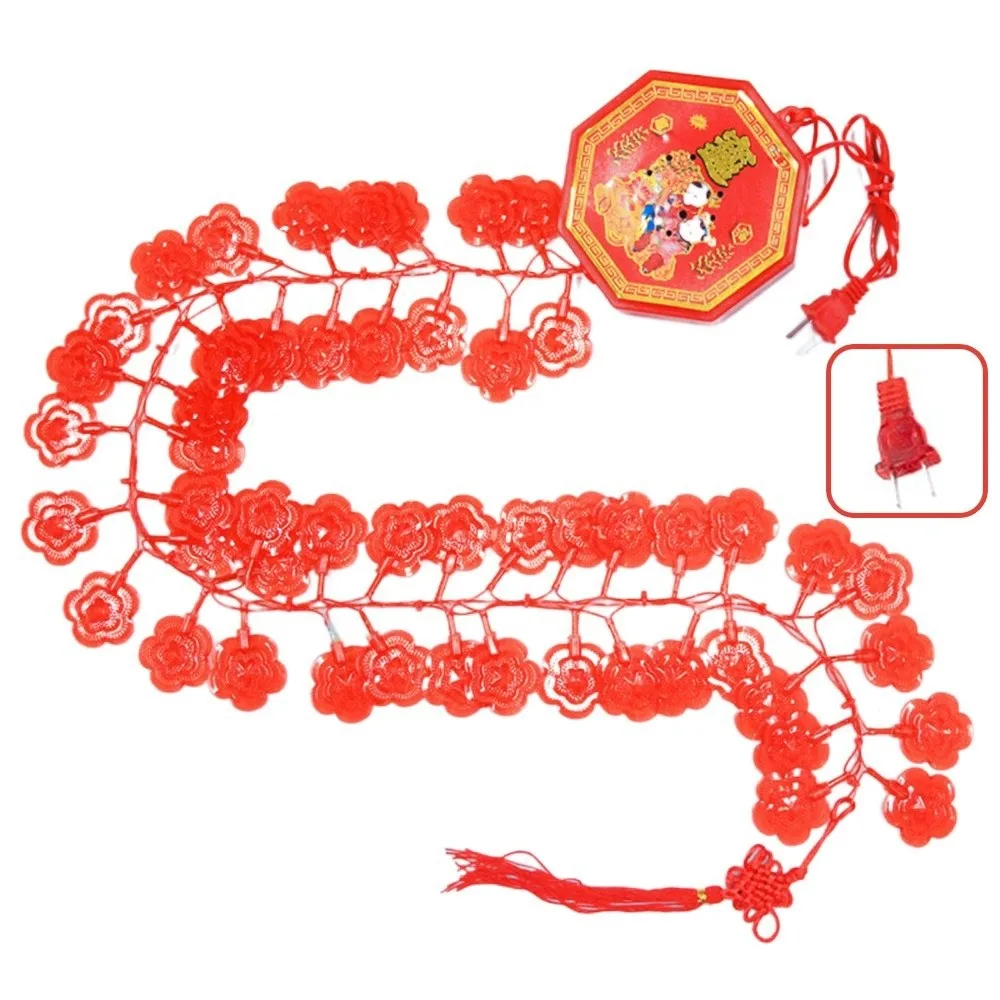 Sound LED Electronic Light Chili Peppers Chinese New Year Plum Blossoms Carp String Lights
