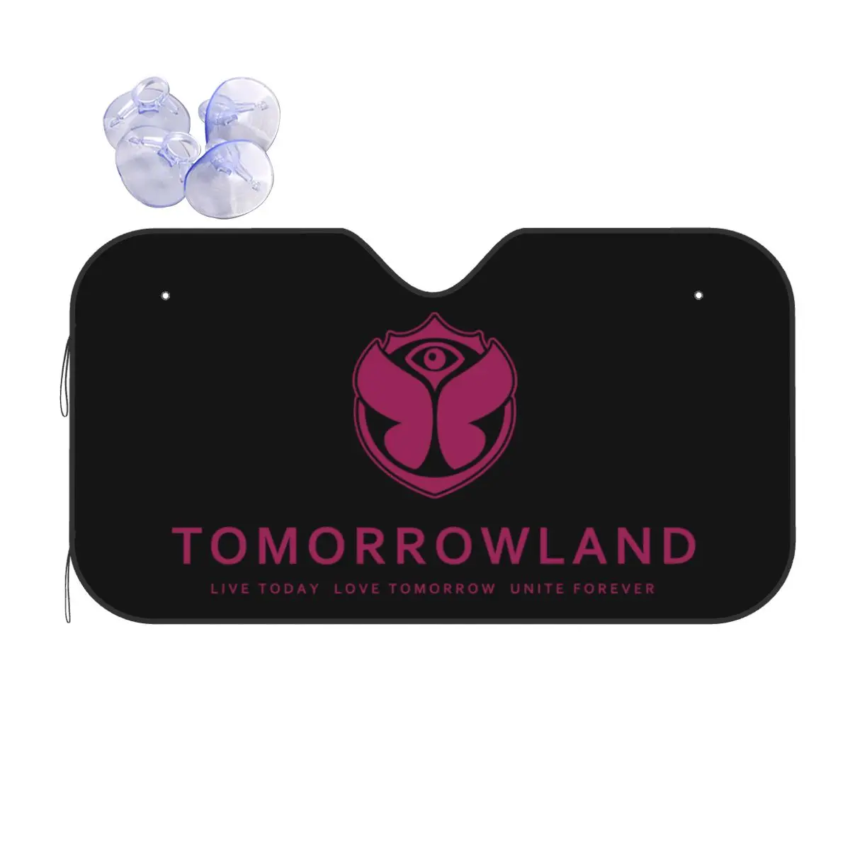 Custom Tomorrowland Front Windshield Sunshade Belgian Electronic Dance Music Festival Foldable Window Shade Sun Visor Protector