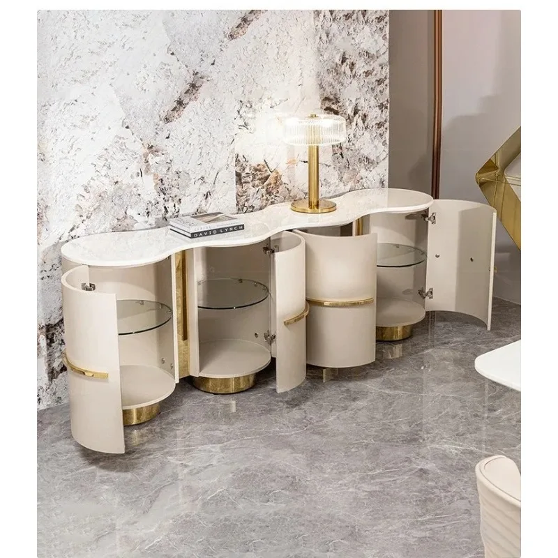

Italian light luxury dining side cabinet, modern simple high-end tea cabinet