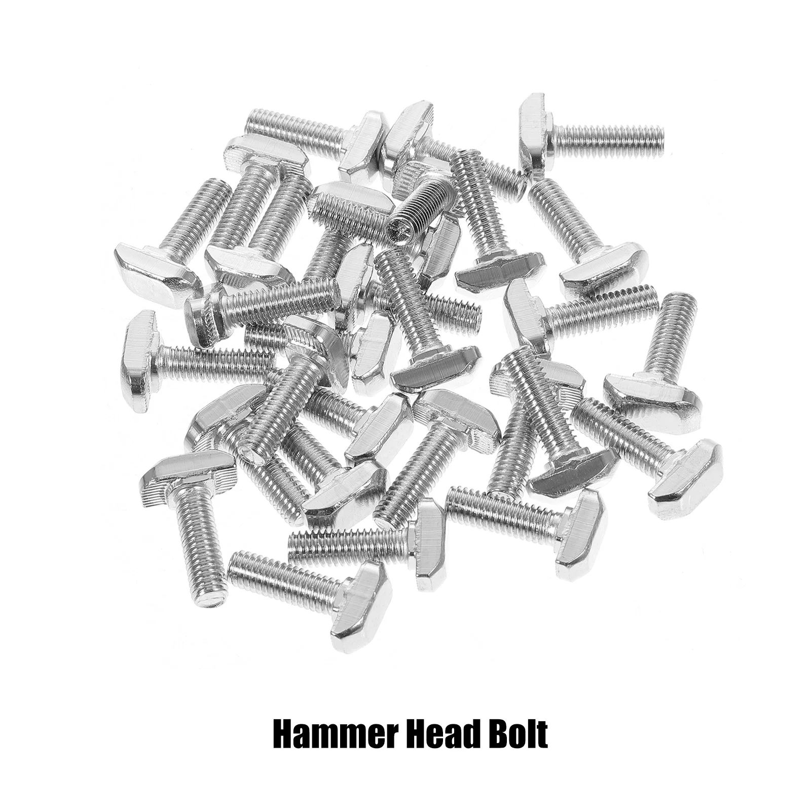 

30Pcs T Slot Bolt Stainless Steel M6x20 Serrated Washer Drop-in Nuts for Aluminum Profile Cnc 3D Printer Sliding Screw