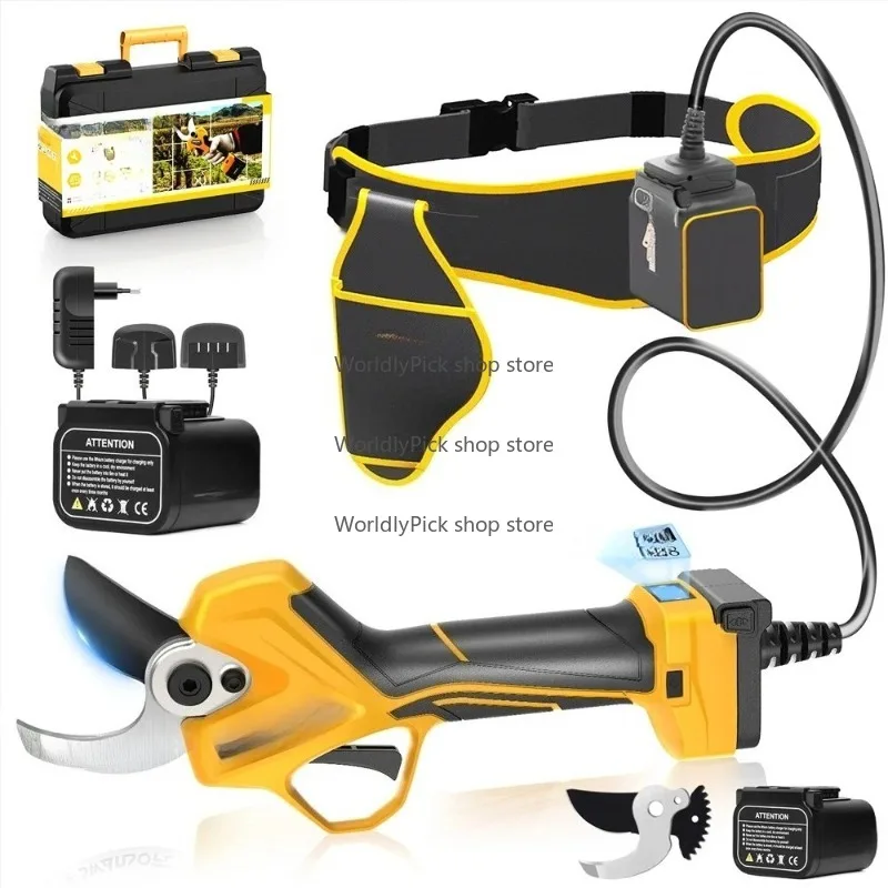 Electric Pruning Shears25.2V Lithium Branches Scissors 45mmHigh Branch Hedge Trimmer Fruittree Electric Pruning Shear