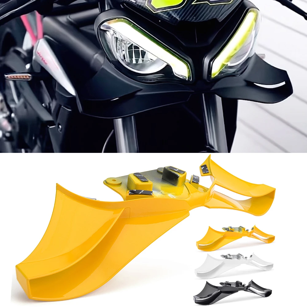 

Переднее крыло с фиксированным крылом, спойлер, обтекатель, передние аксессуары для Triumph Street Triple 765 R RS 2023-2025