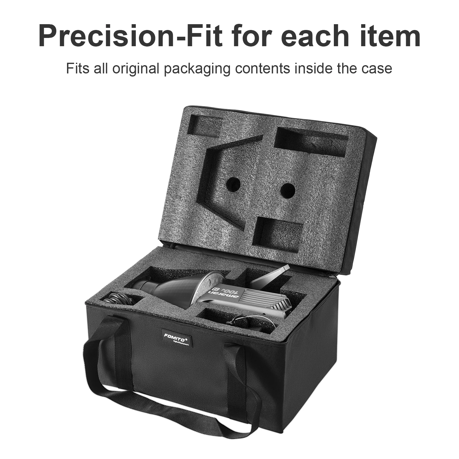 FOMITO DSLR Camera Hangbags Portable Carry Bag for Aputure Amaran 100D/S 100X/S 200D/S 200X/S LED COB Light image 5