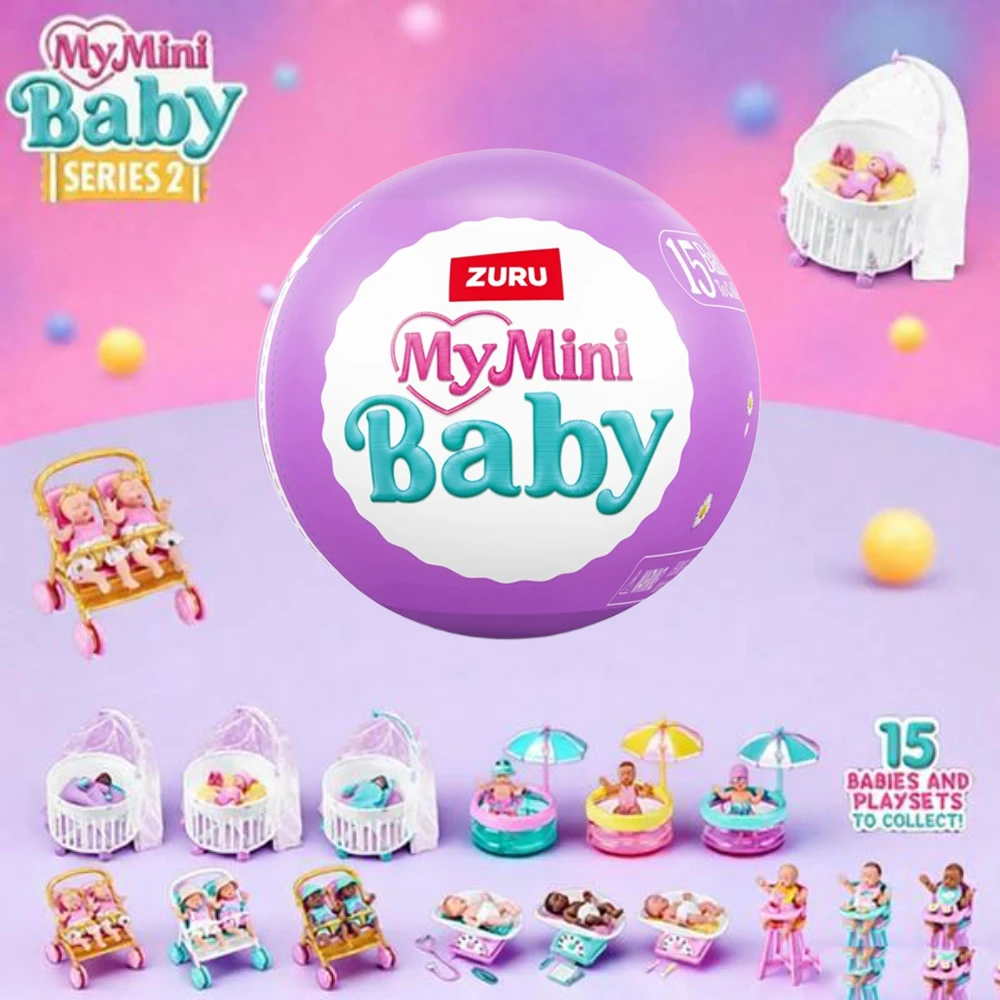 

Кукла-сюрприз Zuru Surprise Series 2 My Mini Baby Коллекционная загадочная капсула 5 загадочных игрушек Коллекционные миниатюрные новые игрушки