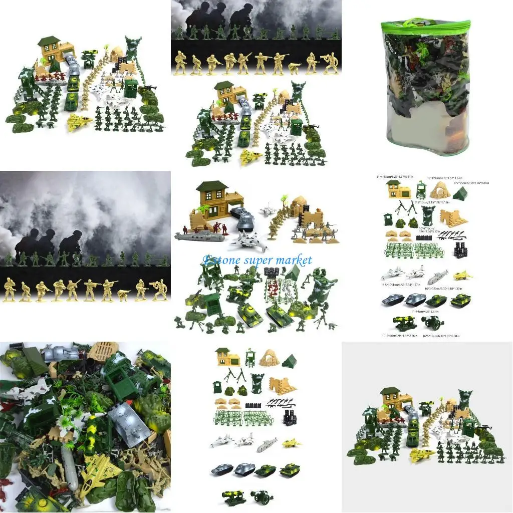 

090B Men Toy for Boy, Toy Soldiers Toy Set Men Set Set of 300