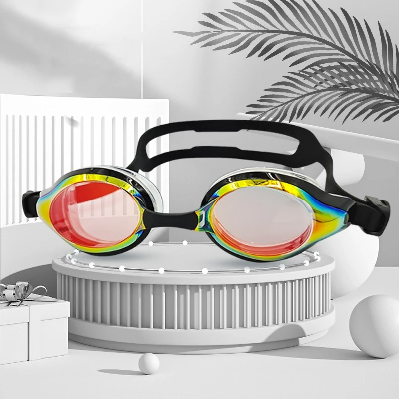 

Adult Anti-fog Adjustable Silicone WaterProof Surfing Swim EyeWear Professional Anti-UV Protection Beach Goggles Bathing Glasses