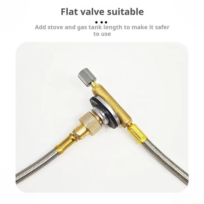 U2JB High Efficiency Gas Stove Extension Hose With Quickly Design Flat Gas Tanks Connection Extension Line Enduring