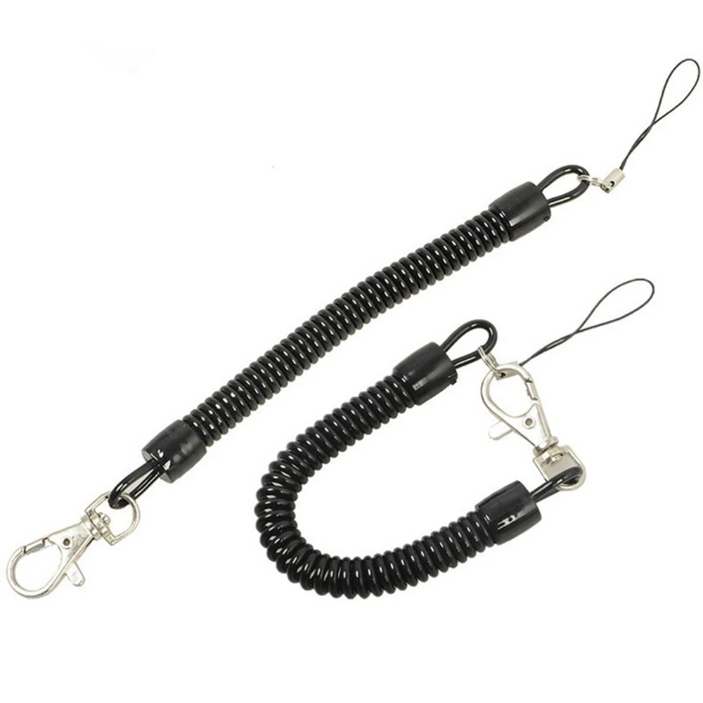 Retractable Spring Coil Keychain, Durable Design