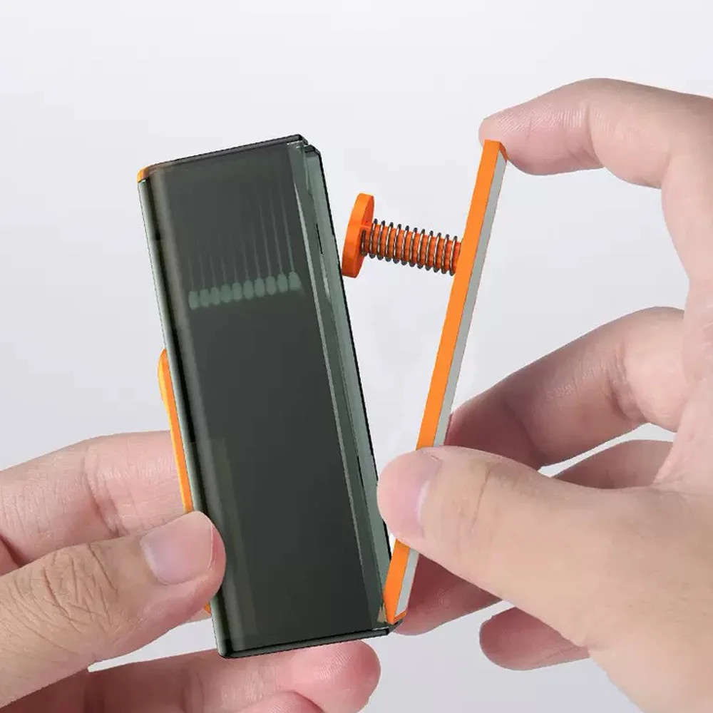 Zahnseidebox mit Spiegel – automatischer Pop-up-tragbarer Zahnseide-Stick – tragbarer hochwertiger Zahnstocherdraht für den Haushalt – Detail 11