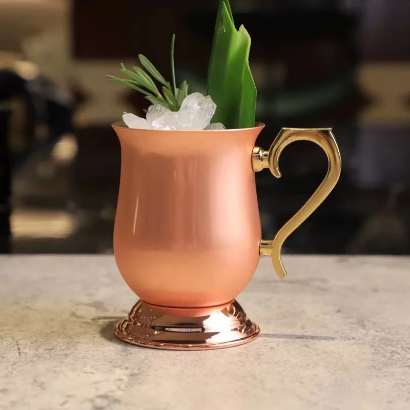 340ml Moscow Mule Mug Copper Plated Mug Blue Blazer Mugs Cocktail Mug