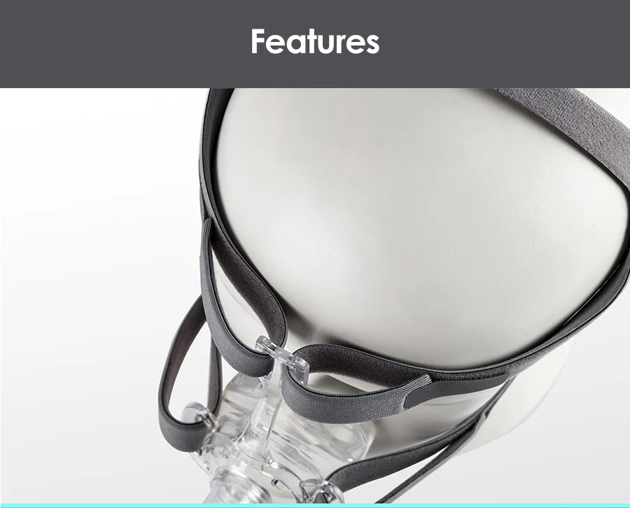 BMC CPAP Nasal Mask Full Face Mask With Tube Adjustable Strap Respirator For Travel CPAP Machine Anti Snoring Stopper Solution