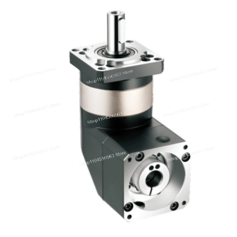 PVF090 الزاوية اليمنى 90 درجة نسبة مخفض علبة التروس الكوكبية 5:1 10:1 100:1 ل 80 إطار 750 واط محرك سيرفو يعمل بالتيار المتردد عمود الإدخال 19 مللي متر #1