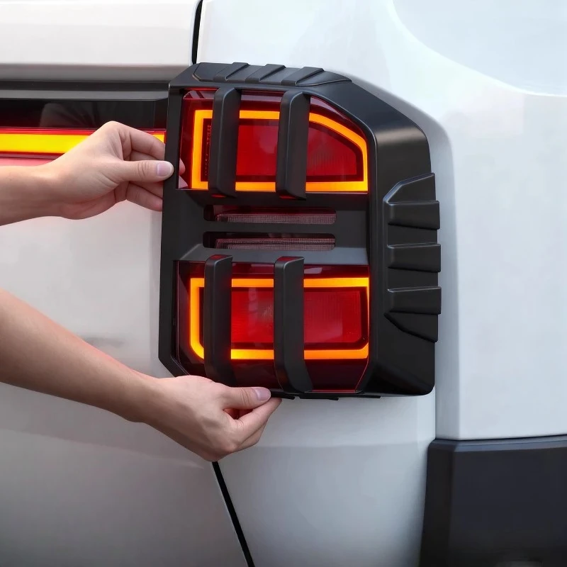 

For Toyota Prado LC250 2024 2025 Car Taillight Cover ABS Anti-collision Tail Light Protector Exterior Modification Accessories