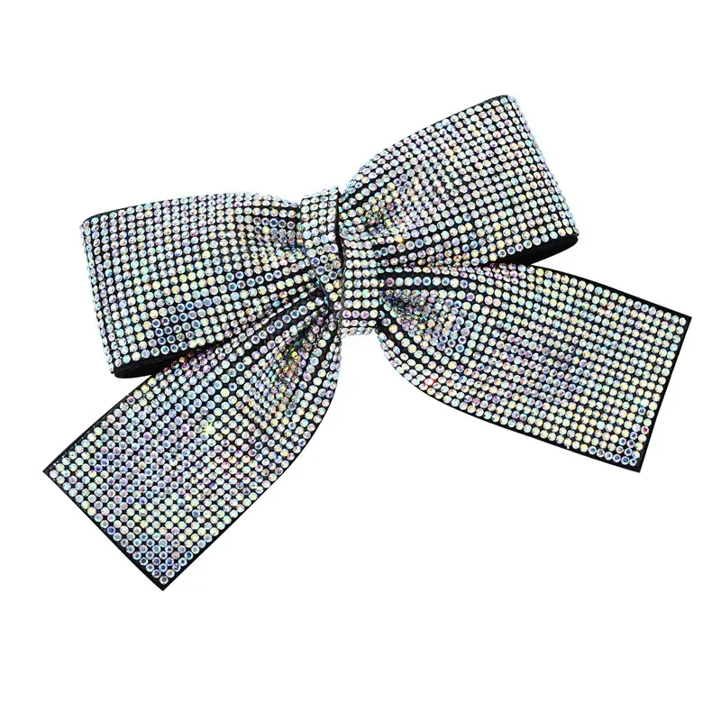 Korean Shiny Rhinestone Crystal Bow Hair Clips for Women Fashion Jewelry Hairpin Barrette Hairgrips Girls Hair Accessories