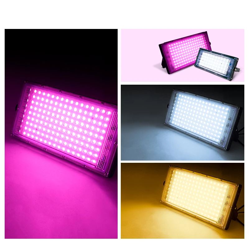 Imagem -04 - Full Spectrum Led Grow Light Phytolamps Lâmpada da Planta Hidropônico Estufa Sementes Flor Crescer Iluminação ac 220v 50w 100w