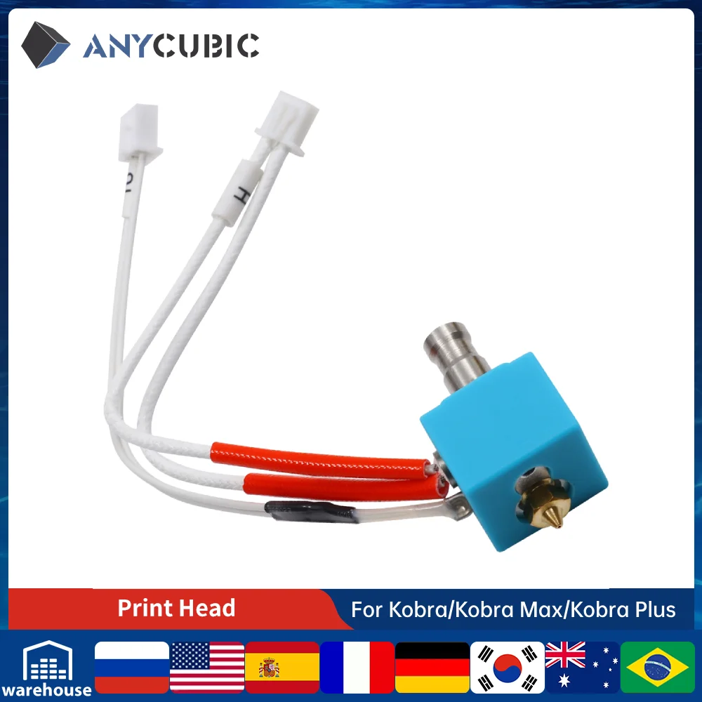 

ANYCUBIC 3D Printer Parts Hotend Print Head For Kobra FDM 3D Printer impresora 3d