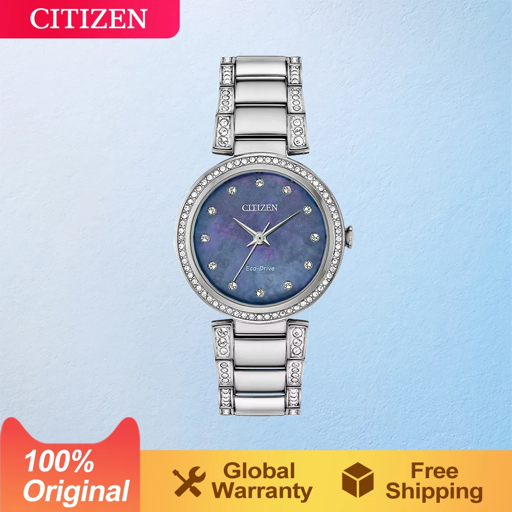 CITIZEN Original Japan Women\'s Watch Light Drive Eco-drive Quartz   Dazzling  Dial Fashion  Elegant  lady girls  gift Watch