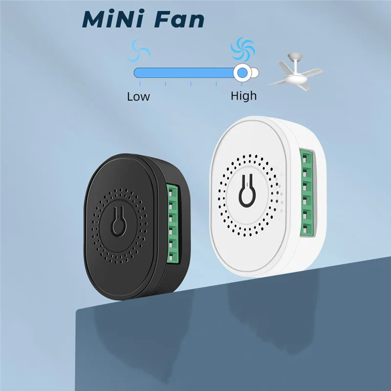Heißer verkauf Tuya Smart WiFi Fan Decke Fan Schalter Modul Dual-Modus Reset Stimme Schalter Controller für Alexa Hause weiß