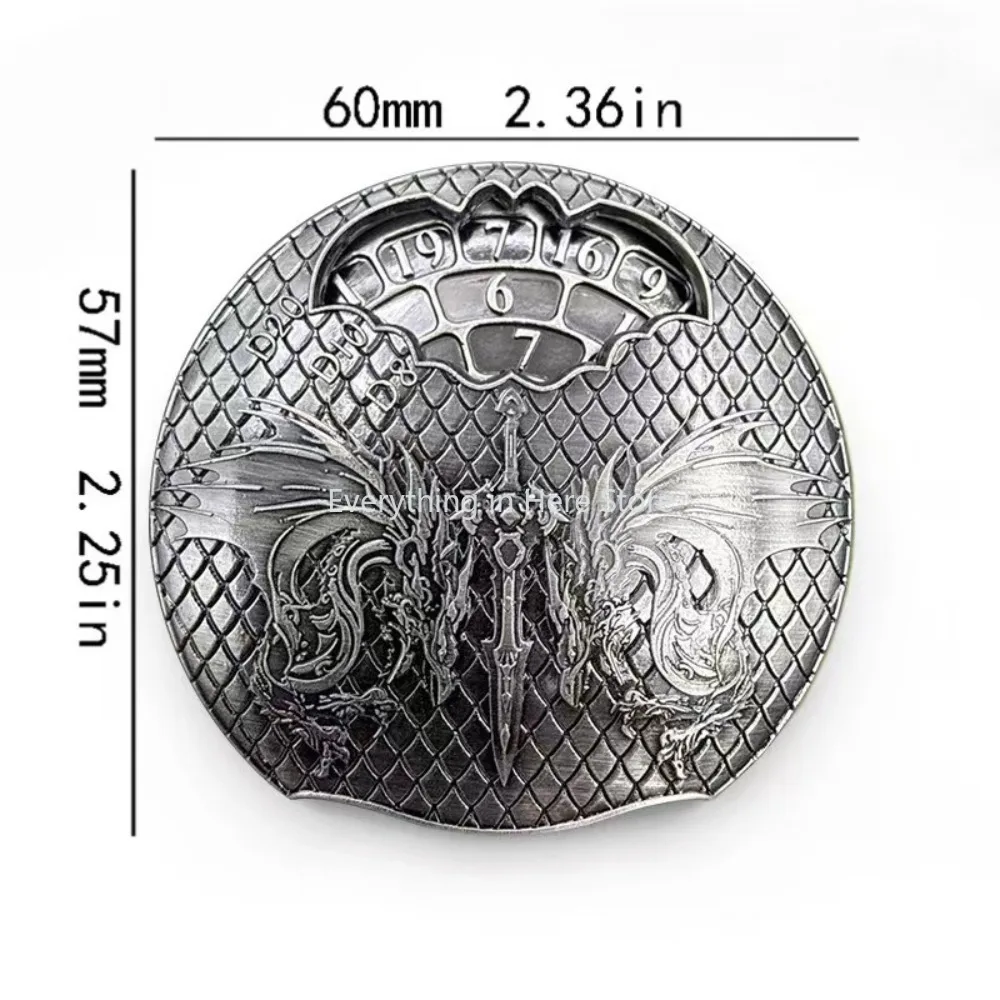 

7 in 1 Spinner Dice Board Polyhedron Dice Board for Dungeons & Dragons COC Run Cthulhu Run Board Game Game Props