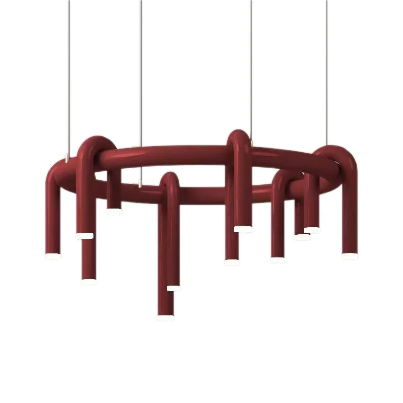 Nordic Creative Chandelier LED Modern Style Light Novo Designer Vermelho Suspensões Luminária Suspensões Para Decoração De Casa