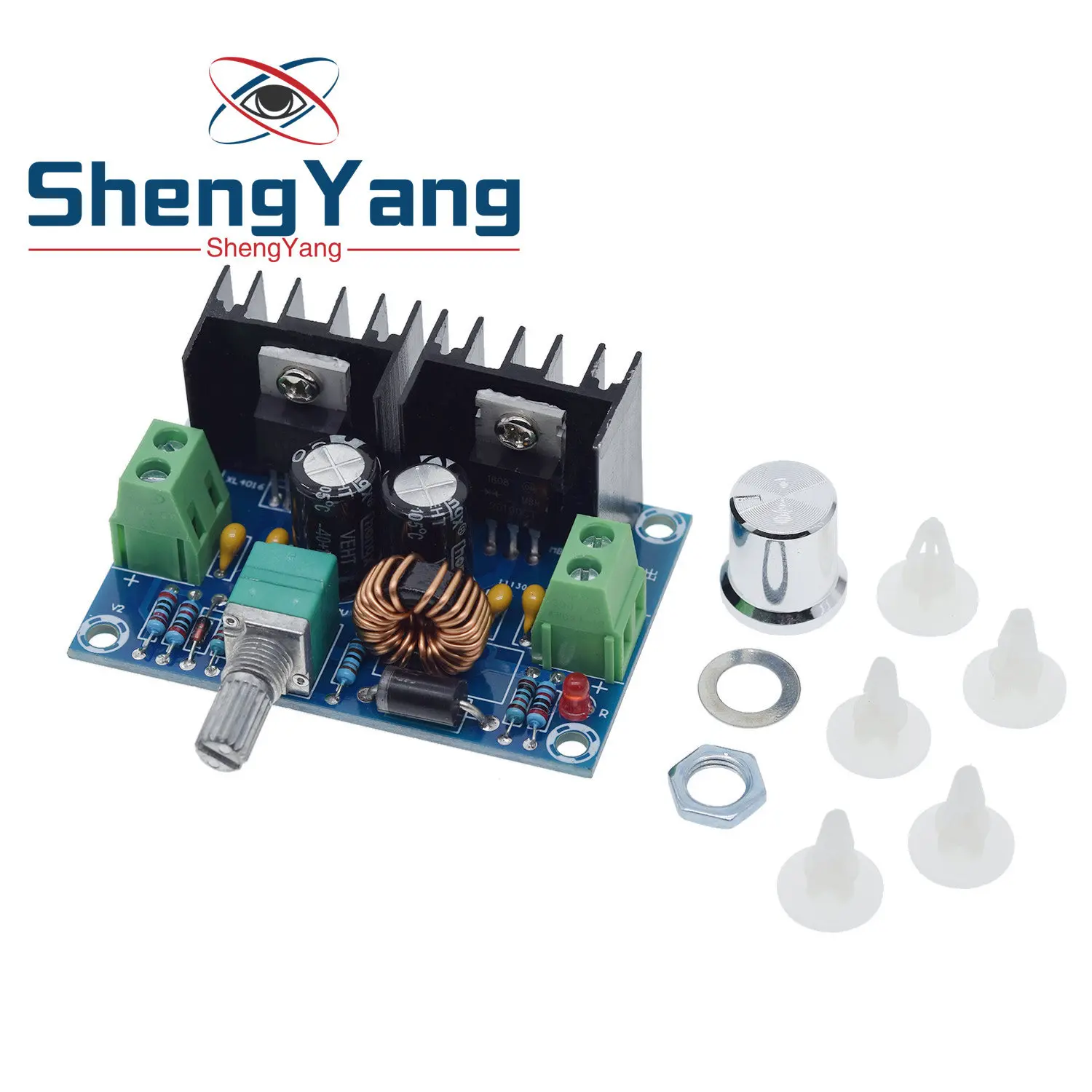 Max 8A 200W DC-DC Step Down Buck Converter Power Supply XH-M401  XL4016 PWM Adjustable 4-40V To 1.25-36V Step-Down Board Module image 3
