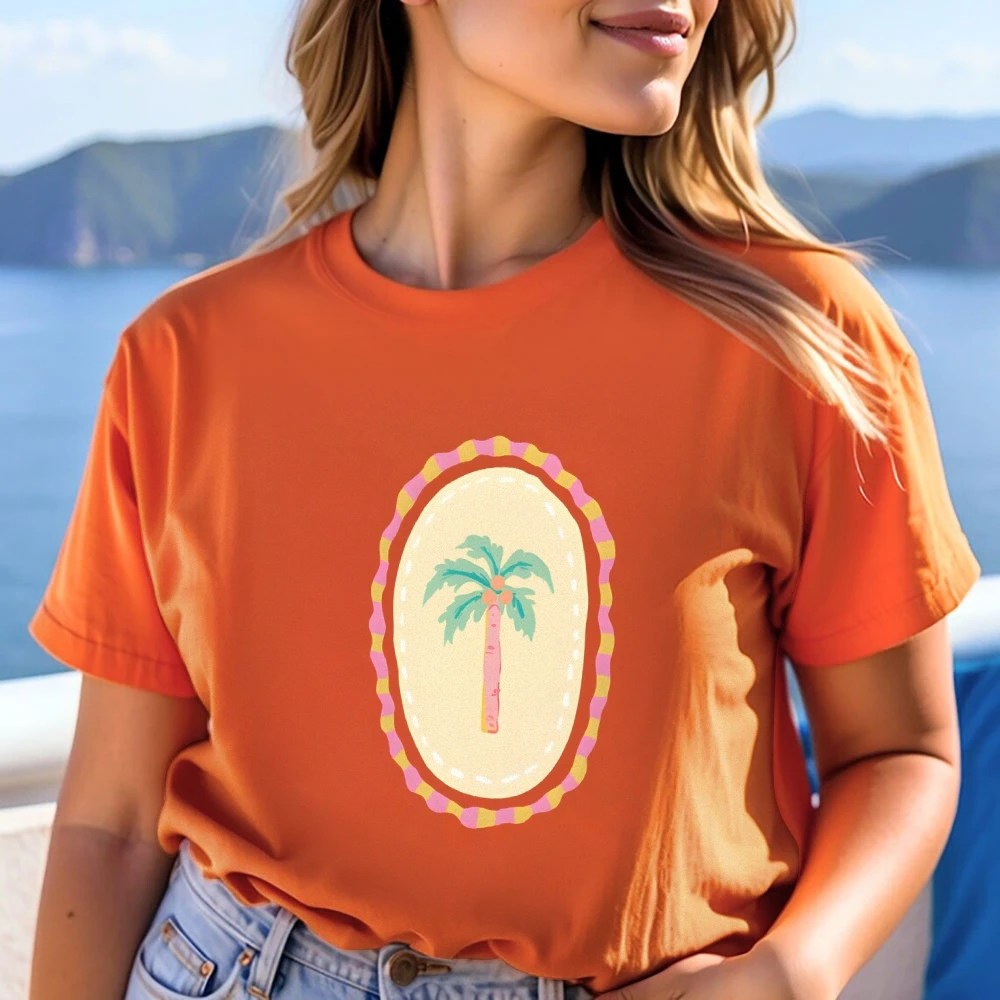 Eenvoudige effen T-shirts Dameskleding Y2K-stijl Basic katoenen tops Vervaardigde zachte ademende katoenen T-shirts Omarm ingetogen