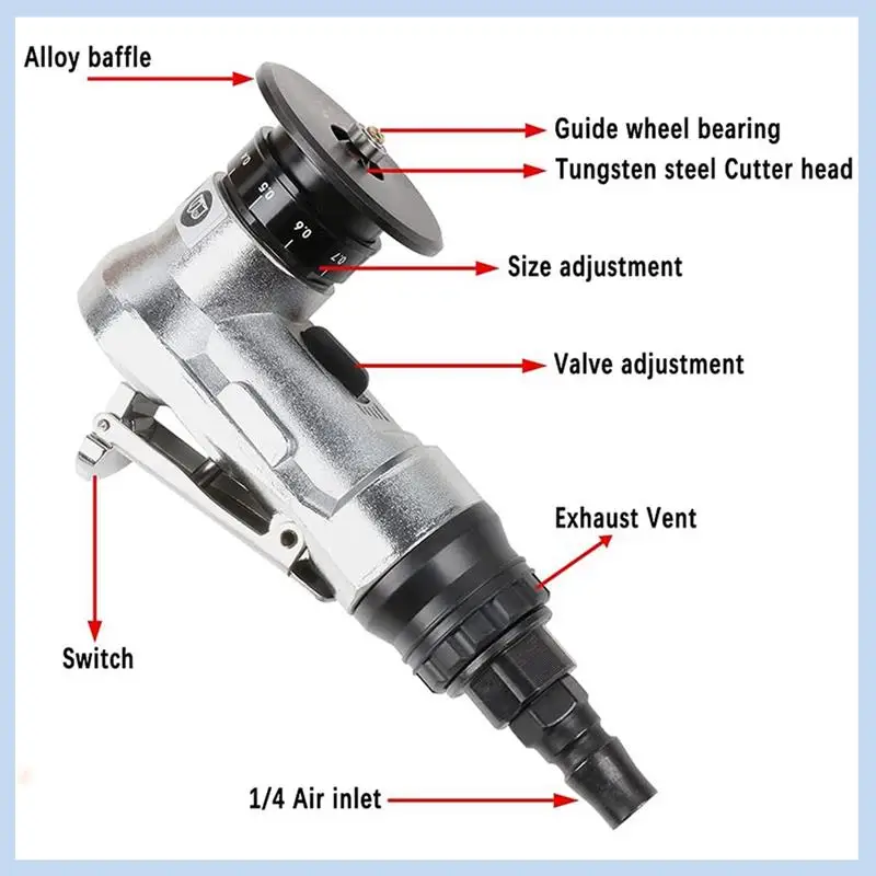 Mini Chamfering Machine, Pneumatic Beveling Machine For Inner Hole Deburring Linear,1/4 Inch Intake Connection Durable ,Set A
