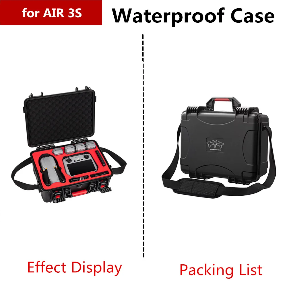 Portable Explosion-proof Box for DJI Air 3S Accessories Storage Case Hard Shell Waterproof Carrying Case For DJI RC 2 N3