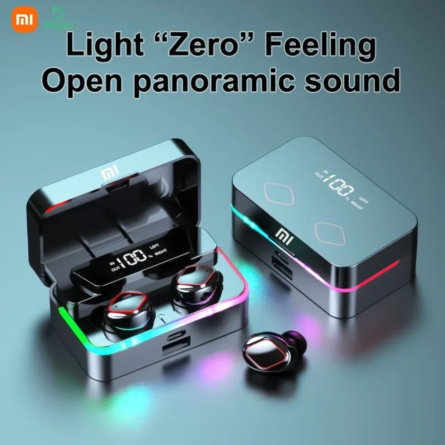 Xiaomi S30 سماعات بلوتوث لاسلكية HiFI ستيريو الألعاب مقاوم للماء الحد من الضوضاء سدادات أذن رياضية LED سماعات